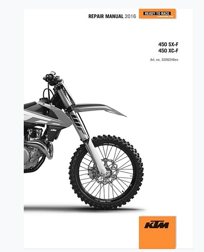 2016 Ktm 450 Sx-f 450 Xc-f Service Repair Manual