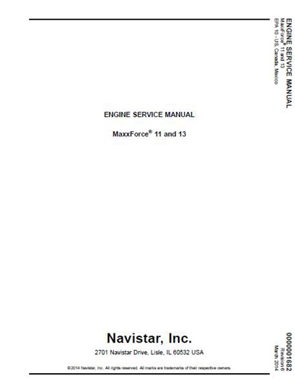 Navistar MaxxForce 11/13 Diesel Engine Service Manual