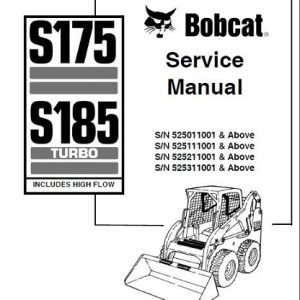 Bobcat S175 S185 Turbo Service Manual