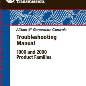Allison Transmission 1000 and 2000 Troubleshooting Manual