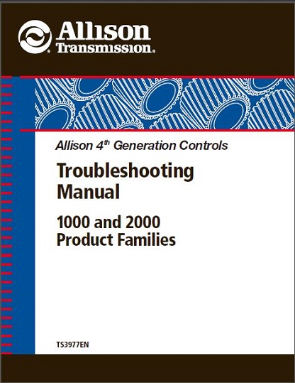 Allison Transmission 1000 and 2000 Troubleshooting Manual