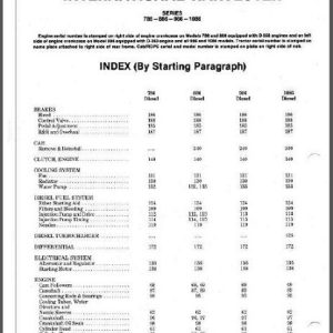 International Harvester 786 886 986 1086 Tractor Shop Manual