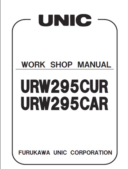 Furukawa URW295CUR URW295CAR Workshop Service Manual