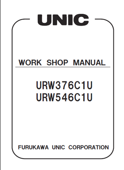Furukawa URW376C1U URW546C1U Workshop Service Manual
