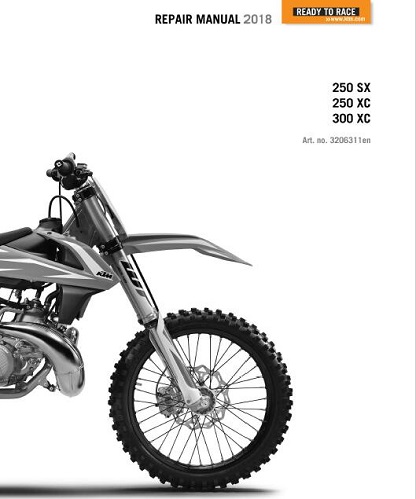 2018 KTM 250-300 SX XC Service Manual