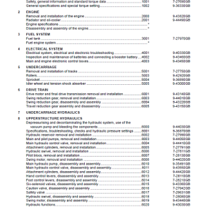 Case CX290 Crawler Excavators Service Manual