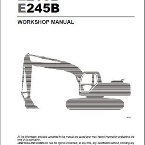 New Holland Kobelco E215B & E245B Crawler Excavator Workshop Manual