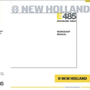 New Holland Kobelco E485 Crawler Excavator Workshop Manual