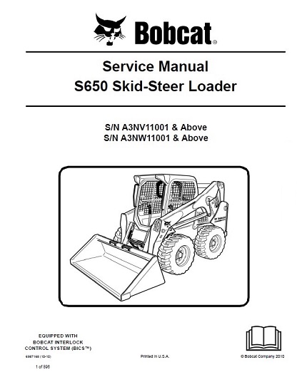 Bobcat S650 Skid-Steer Loader Service Manual
