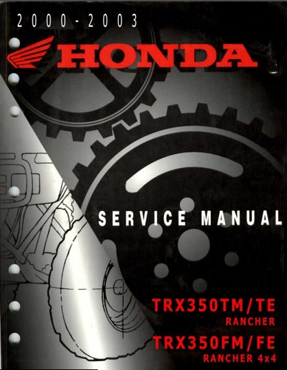 Honda TRX350TM Rancher Service Manual