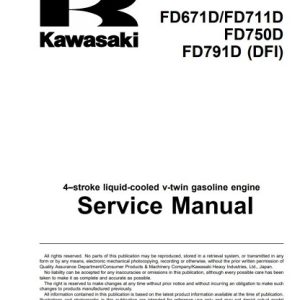 Kawasaki FD671D,FD711D,FD750D,FD791D Service Manual