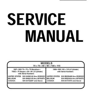 Mercury Mariner Outboard 70 75 80 90 100 115 HP Service Manual