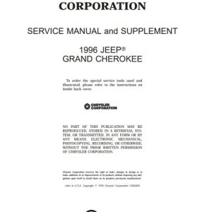 1996 Jeep Grand Cherokee Service Repair Manual