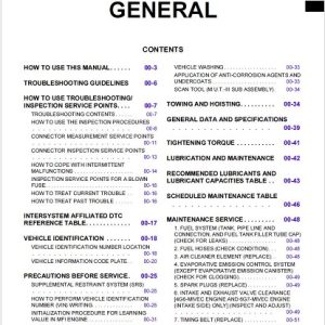 2004 2007 Mitsubishi Galant Workshop Manual