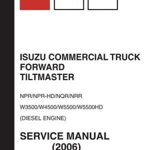 2006 Isuzu Commercial Truck Npr Hd Nqr W3500 W4500 W5500 W5500HD Engine Workshop Repair Manual