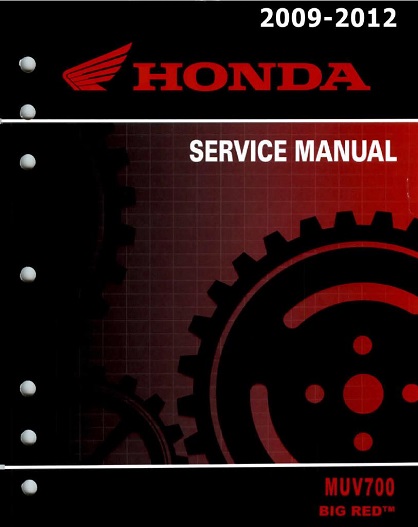 Honda MUV700 big red Service Manual