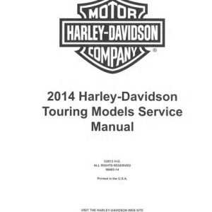 2014 Harley Davidson Touring Models Service Repair Manual