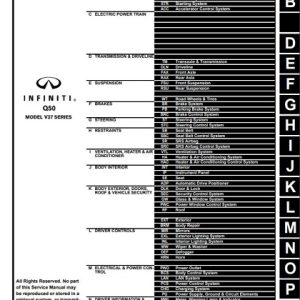 2015 Infiniti Q50 Service Repair Manual