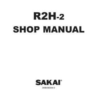 Sakai R2H-2 Roller Shop Service Manual