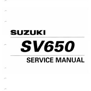 1999-2002 Suzuki SV650 Service Manual