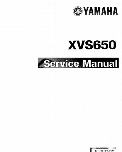 Yamaha XVS650 V-Star Service Repair Manual