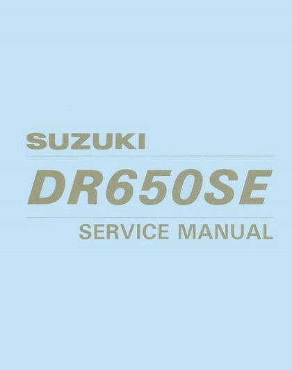 1996-2002 Suzuki DR650SE Service Repair Manual