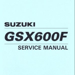 Suzuki GSX600F Service Repair Manual