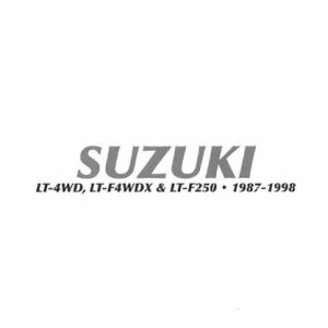 1987-1998 Suzuki Quad Runner 250 / King Quad 280 Service Manual