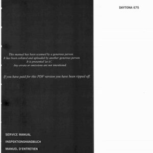 2006-2011 Triumph Daytona 675 Service Repair Manual