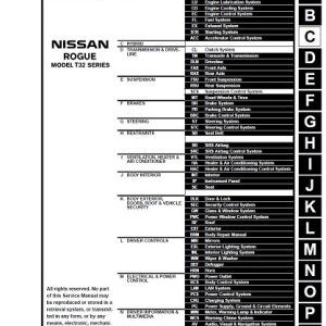 2016 Nissan Rogue Service Repair Manual