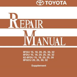 Toyota 8FGU25 Forklift Service Manual