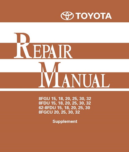 Toyota 8FGU25 Forklift Service Manual