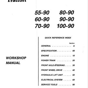 Fiat 55-90 60-90 70-90 80-90 90-90 100-90 Tractor Workshop Repair Manual