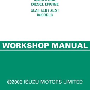 Isuzu Diesel Engine 3LA1, 3LB1, 3LD1 Workshop Manual