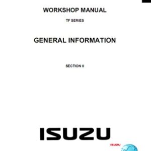 Isuzu Holden Rodeo / Holden Colorado (TF Series) Service Manual 2003-2008