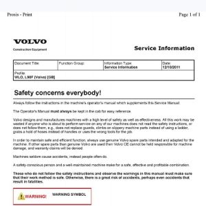 Volvo L90f Wheel Loader Service Repair Manual