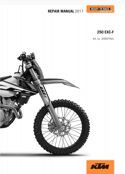 2017 KTM 250 EXC-F Service Repair Manual