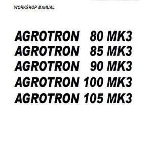 Deutz Fahr Agrotron 80 85 90 100 105 Mk3 Tractor Workshop Manual