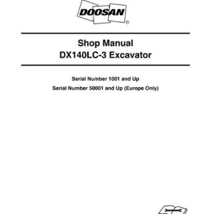 Doosan DX140LC-3 Excavator Service Shop Manual