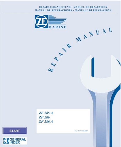 ZF Marine ZF 285 A, ZF 286, ZF286 A Service Repair Manual
