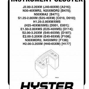 Hyster D177 (H45XM, H50XM, H55XM, H60XM, H65XM) Forklift Service Manual