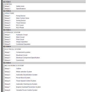 Hyundai R220NLC-9A Crawler Excavator Service Repair Manual