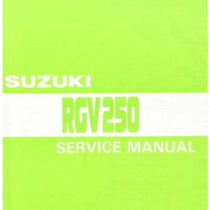 1990-1996 Suzuki RGV250 Service Manual