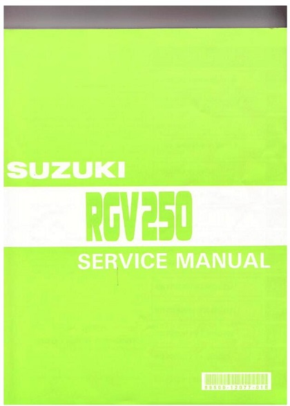 1990-1996 Suzuki RGV250 Service Manual
