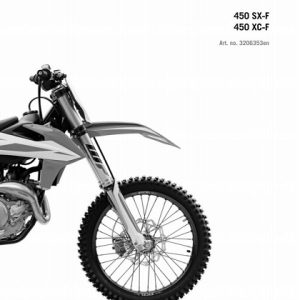 2019 KTM 450 SX-F XC-F Service Repair Manual