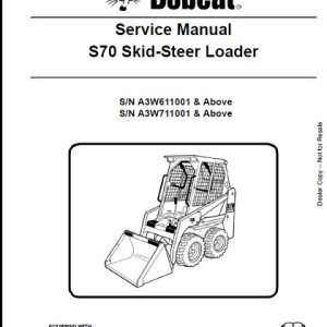 Bobcat S70 Skid-Steer Loader Service Repair Manual