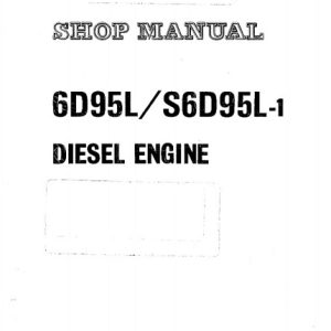 Komatsu Forklift 6D95L, S6D95L-1 Diesel Engine Service Manual