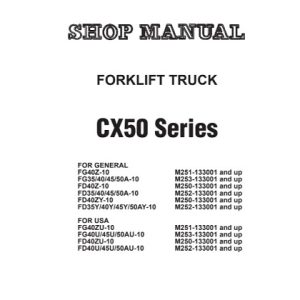 Komatsu CX50 Series Forklift Truck Service Shop Manual