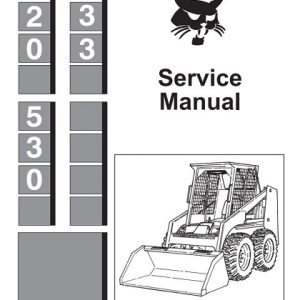 Bobcat 520, 530, 533 Skid-Steer Loader Service Manual