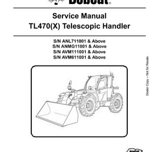Bobcat TL470(X) Telescopic Handler Service Repair Manual